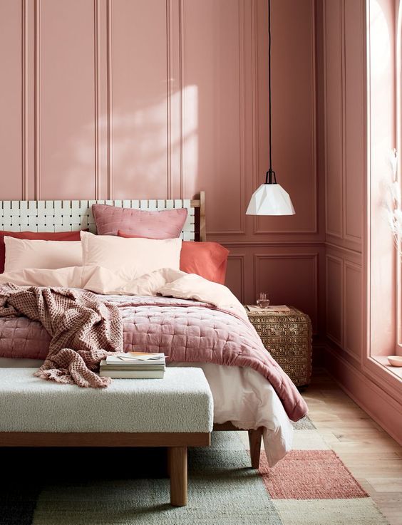 Pink Bedroom Interior Design