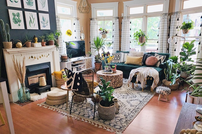Small Bohemian Living Room Decorating Ideas Mencoret Sebuah Coretan Biasa - Boho Living Room Decorating Ideas